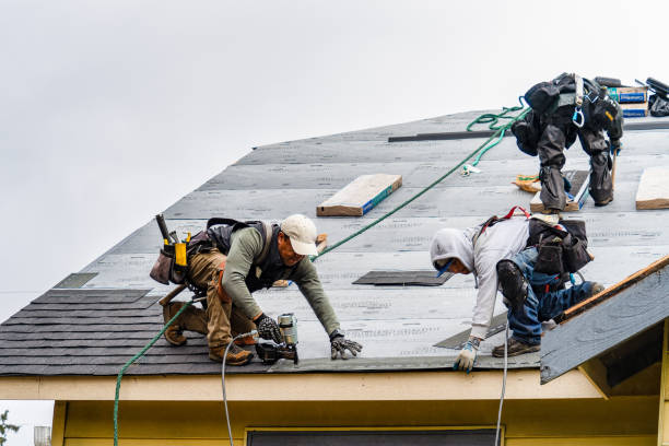 Professional Roofing technician working in Evington, VA